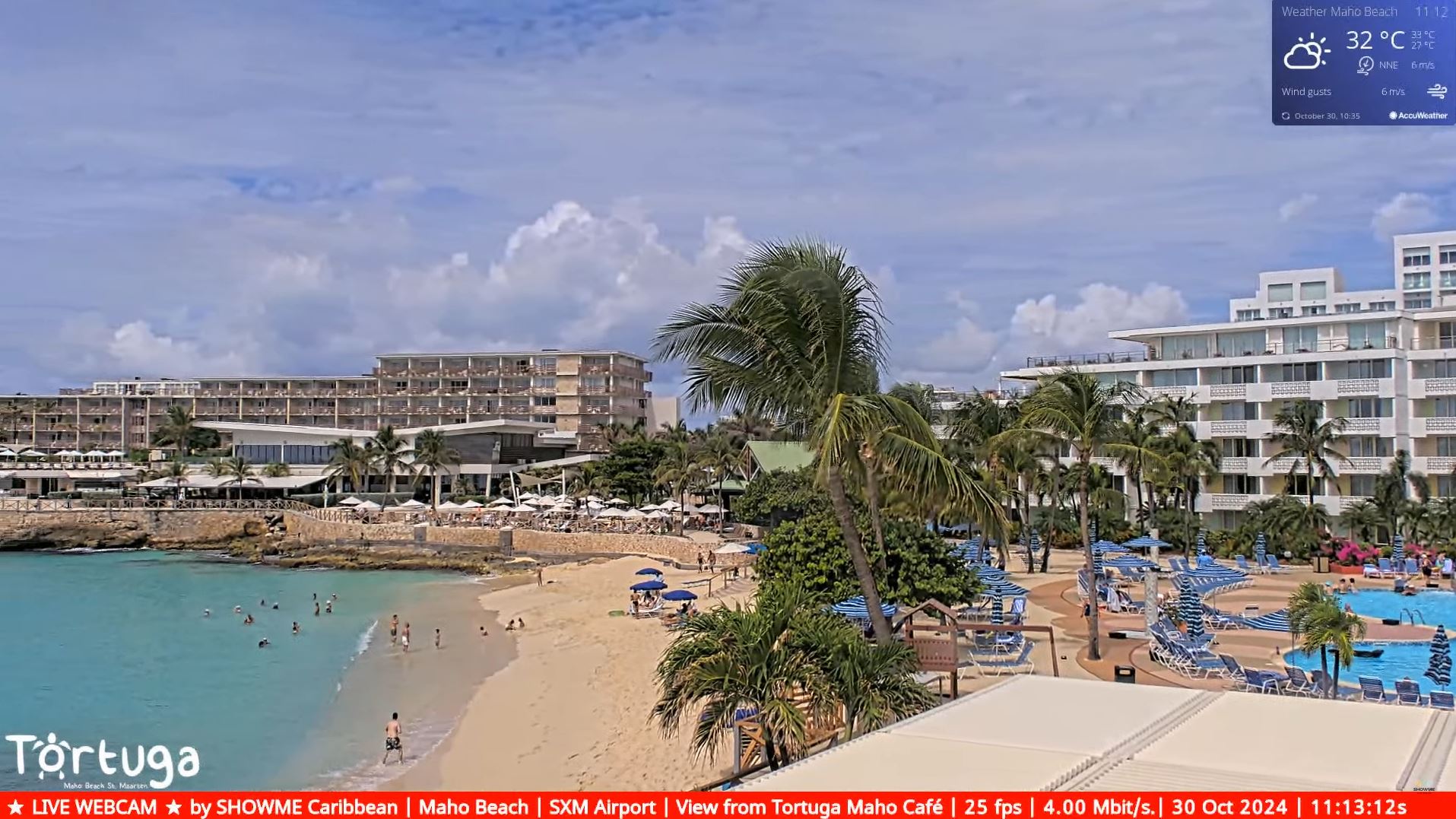 webcam Maho Beach