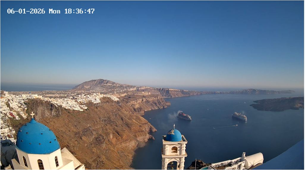 webcam Santorini