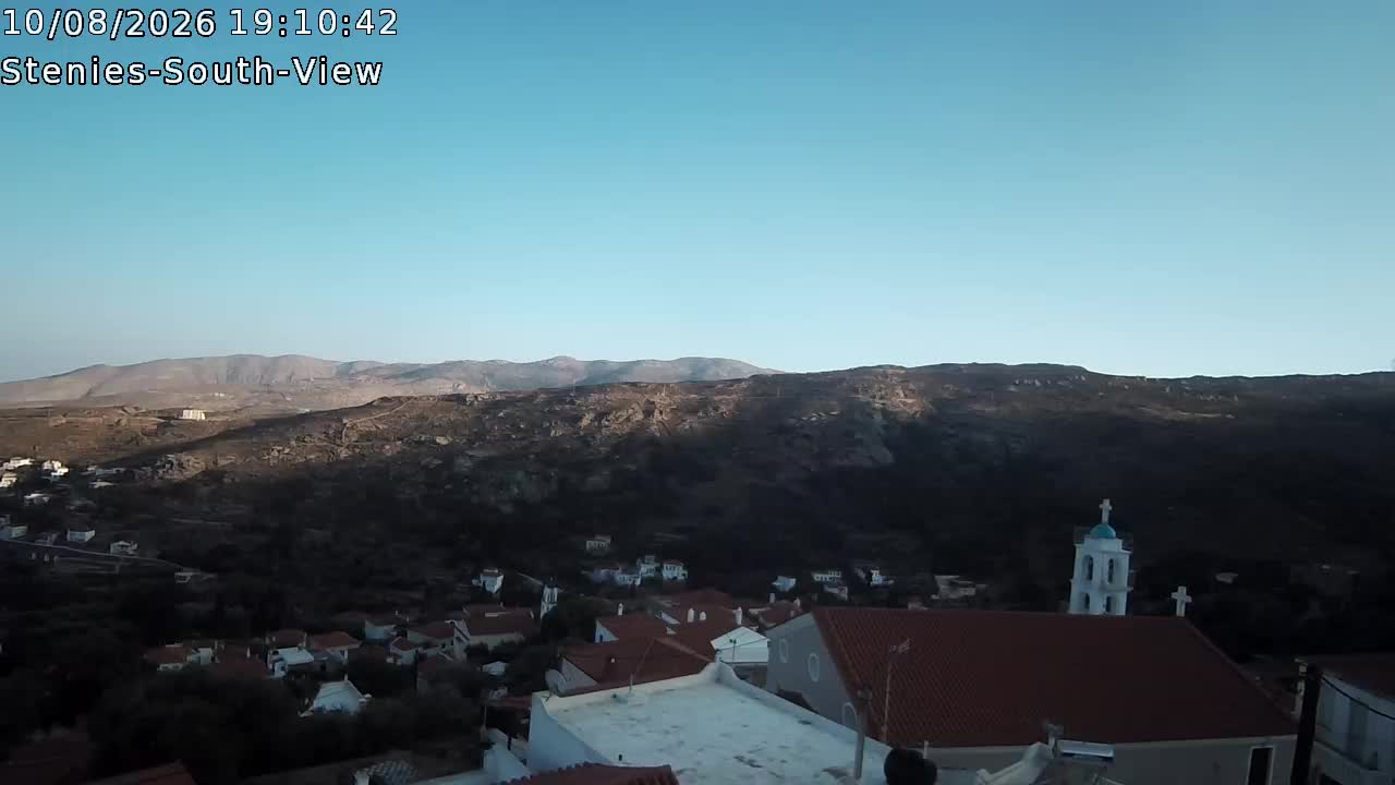 webcam Stenies Andros South View