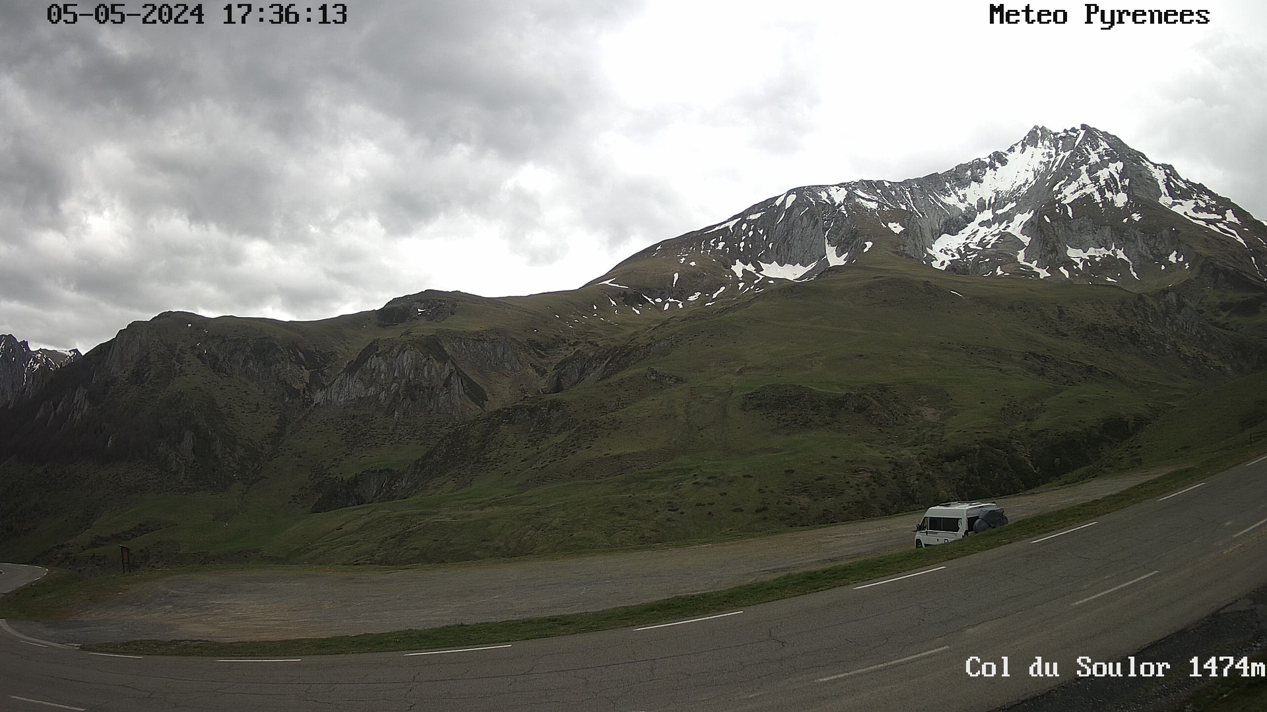 Webcam située au niveau du col de Soulor dans les Hautes Pyrénées