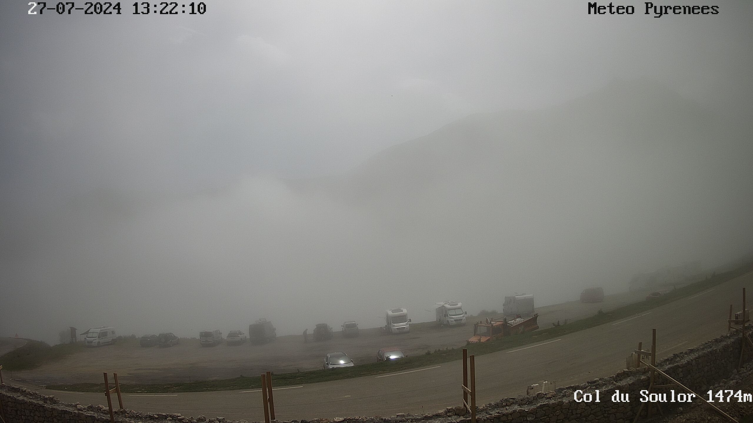 Webcam située au niveau du col de Soulor dans les Hautes Pyrénées