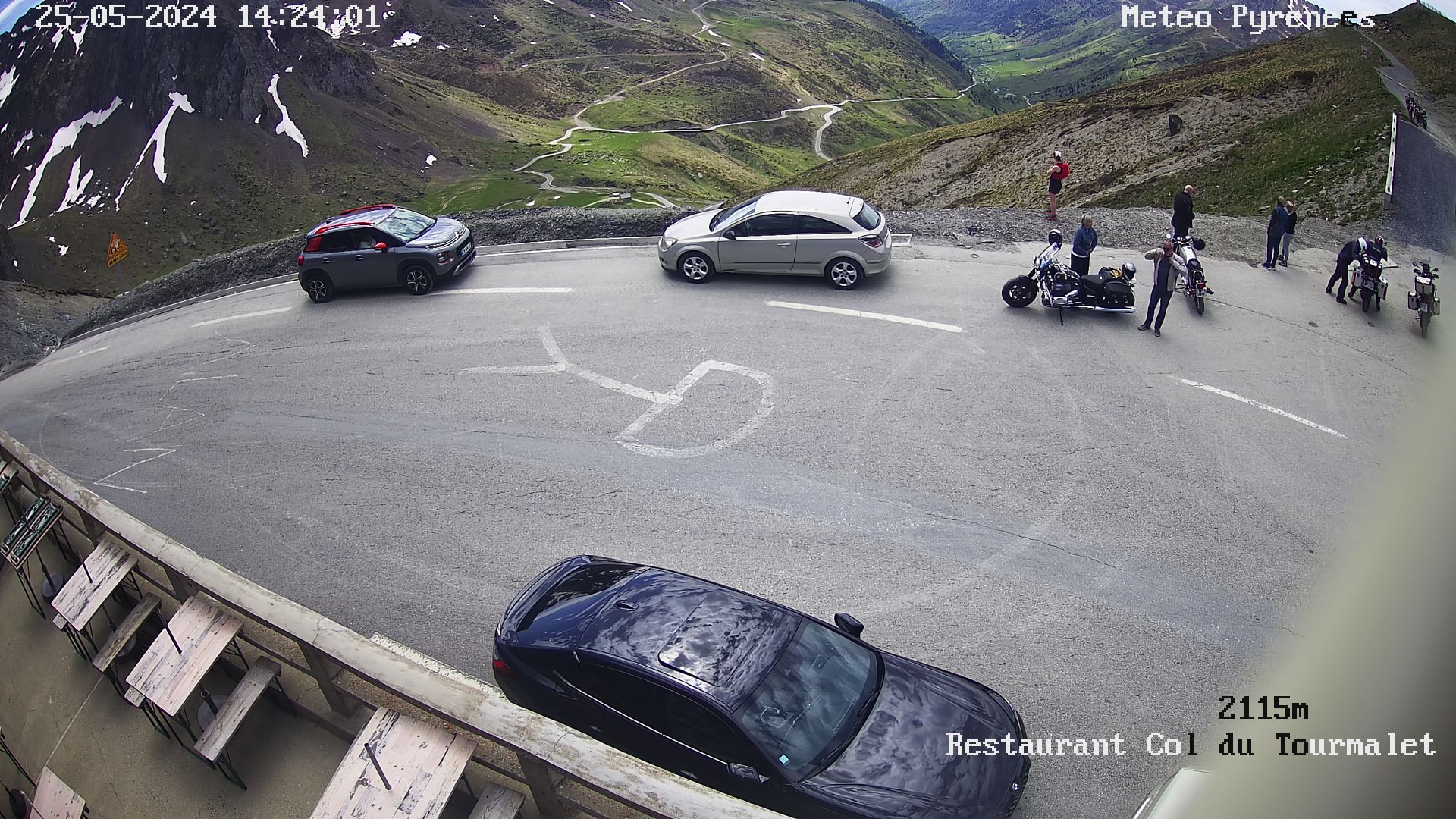 Webcam située au niveau du col du Tourmalet à Bagnères-de-Bigorre, Barèges sur la D918 dans les Hautes Pyrénées
